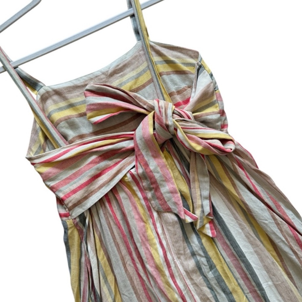 SPIRIT OF GRACE - Striped Multicolor Maxi Dress with Back Tie